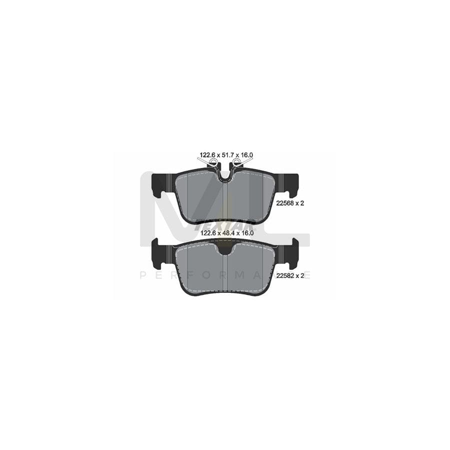 TEXTAR 2256801 Brake pad set prepared for wear indicator | ML Performance Car Parts
