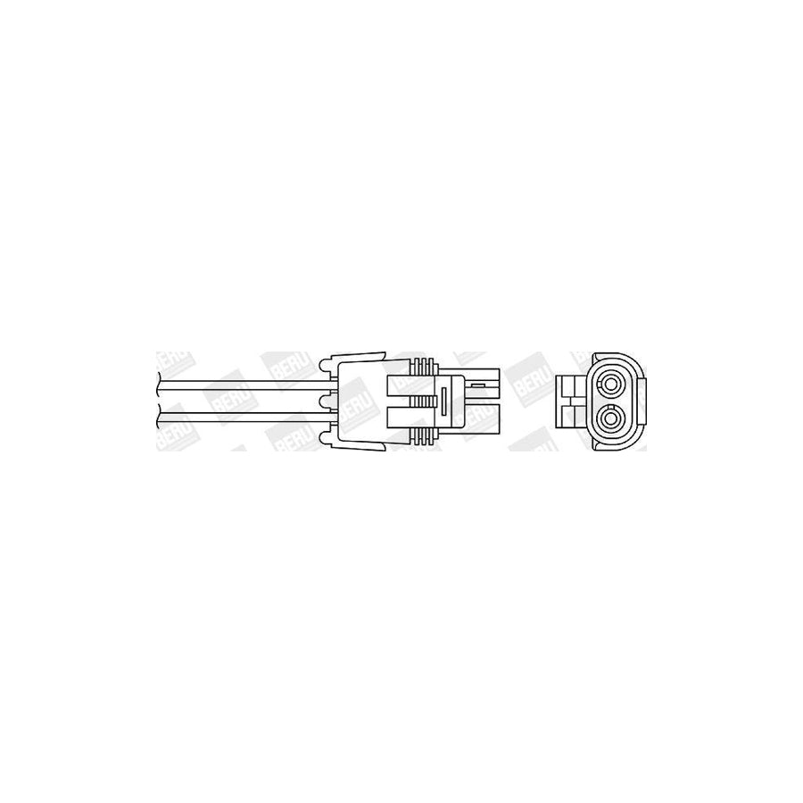 Beru Ozu025 Lambda Sensor for Renault Twingo I Hatchback