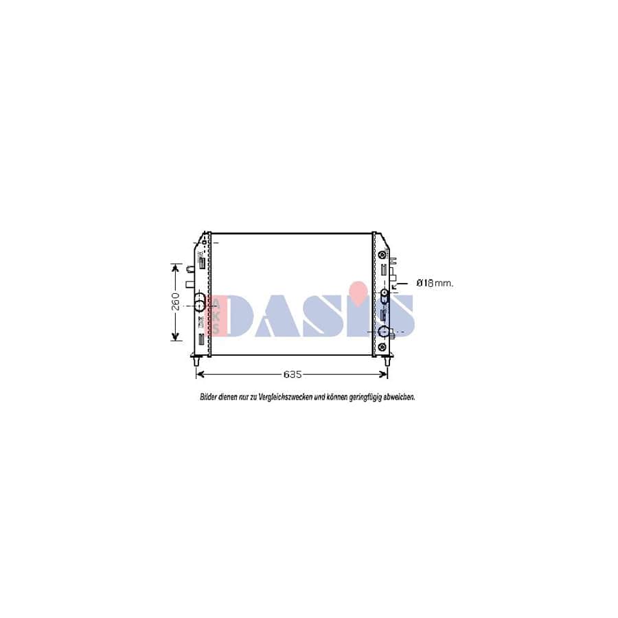 AKS Dasis 110062N Engine Radiator for Mazda MX-5 III (Nc)