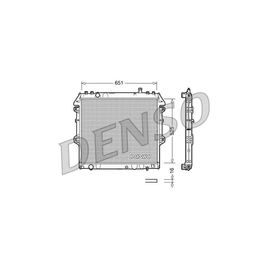 DENSO DRM50038 Engine Radiator for Toyota Hilux VI Pickup
