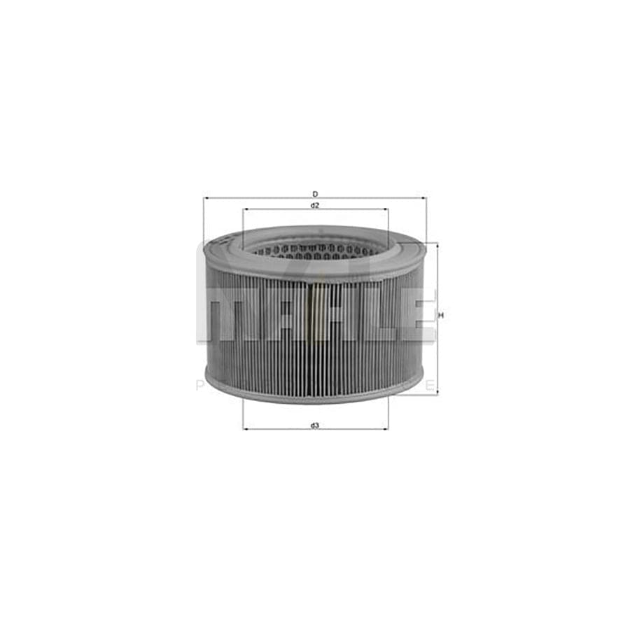 MAHLE ORIGINAL LX 126 Air Filter Filter Insert | ML Performance Car Parts