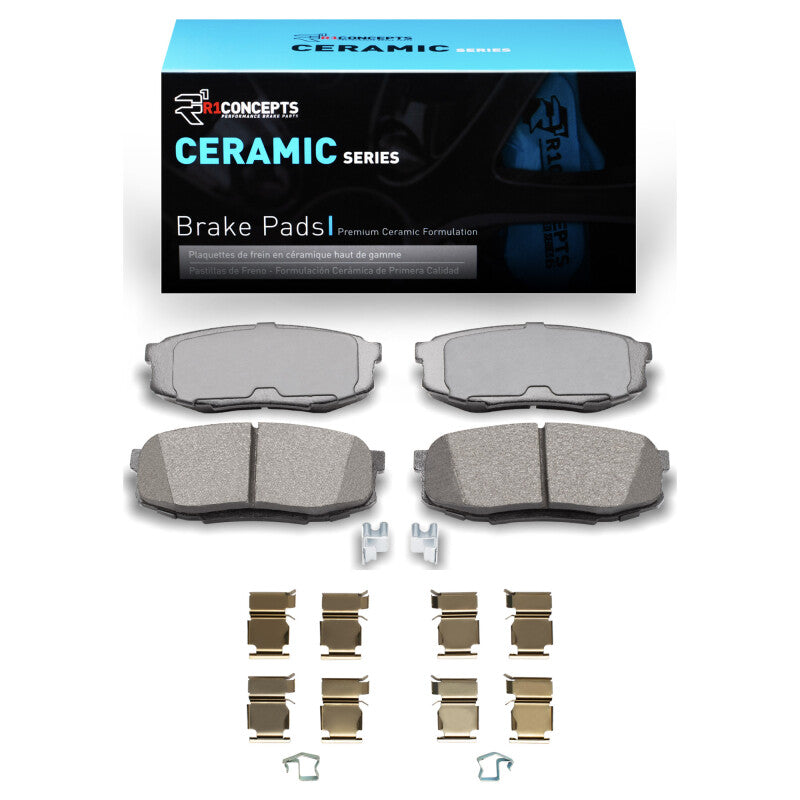 R1 Concepts R1 2007-2022 Lexus LX570 Rear R1 Ceramic Pads & Hardware Kit