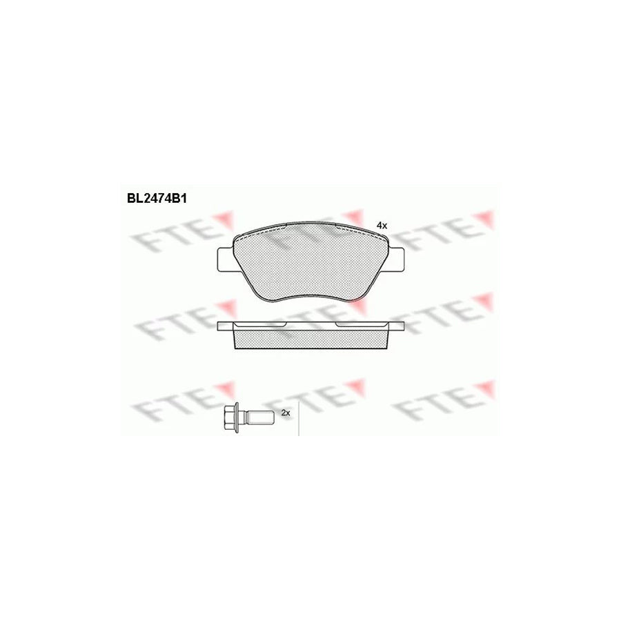 FTE 9010754 Brake Pad Set