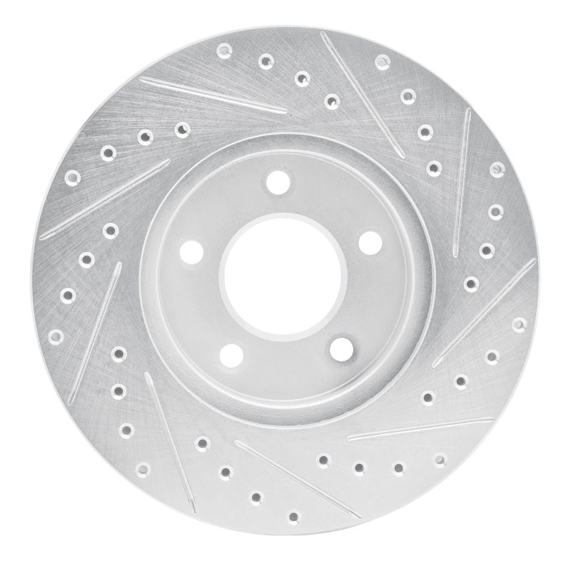 R1 Concepts R1 01-07 Buick Rendezvous Front Left Drilled & Slotted Silver Brake Rotor