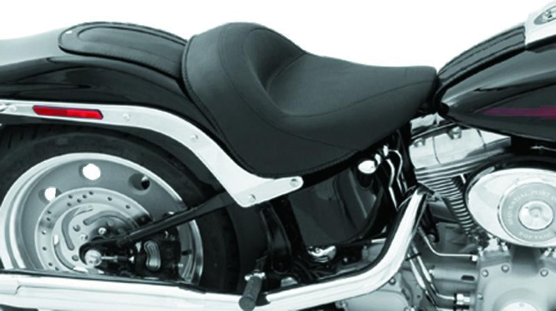 Mustang Motorcycle Mustang 06-17 Harley Softail Wide Tire (200mm) Wide Touring Solo Seat - Black