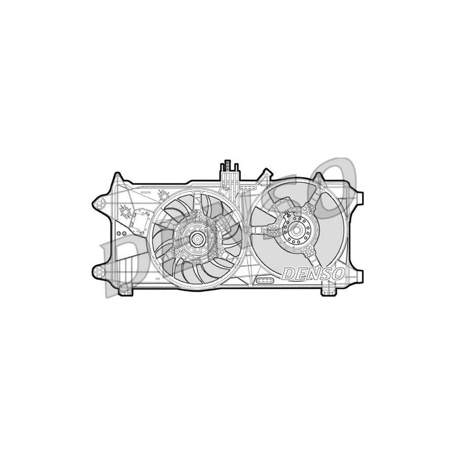 DENSO DER09026 Fan, Radiator for Fiat Doblo