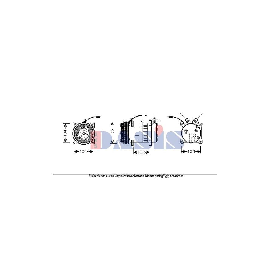 AKS Dasis 850734N Compressor, Air Conditioning