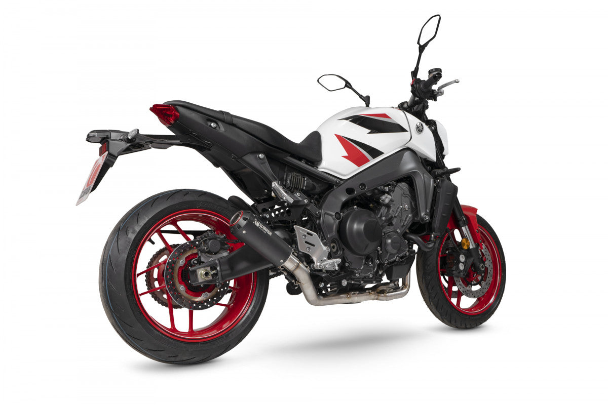 Scorpion PYA116SYSBCER Yamaha MT-09 Red Power Full System - Black Ceramic Coated Sleeve | ML Performance US US