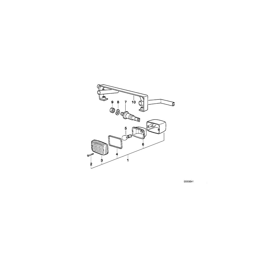 Genuine BMW 63231244820 80 Bracket Rear (Inc. & R 100 R) | ML Performance US Car Parts