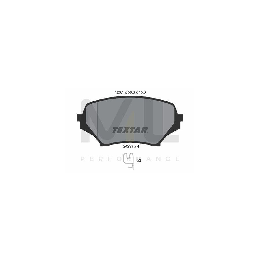 TEXTAR 2429701 Brake pad set for MAZDA MX-5 III (NC) not prepared for wear indicator | ML Performance Car Parts