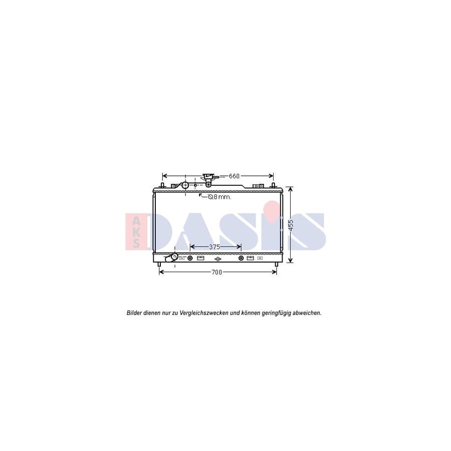 AKS Dasis 110080N Engine Radiator for Mazda 6