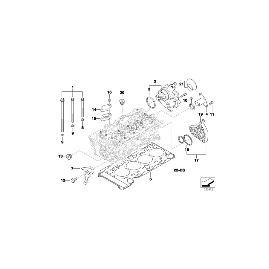 Genuine BMW 11120391974 E91 E87 E90 Gasket Set Cylinder Head Asbestos Free (Inc. 520i, 318i & 118i) | ML Performance US Car Parts