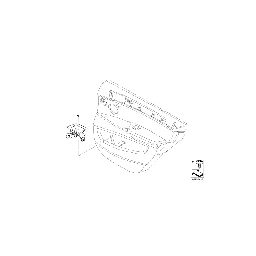 Genuine BMW 51426973677 E70 E70 Ash Tray, Left GRAU (Inc. X5 3.5d, X5 3.0sd & X5 M50dX) | ML Performance US Car Parts