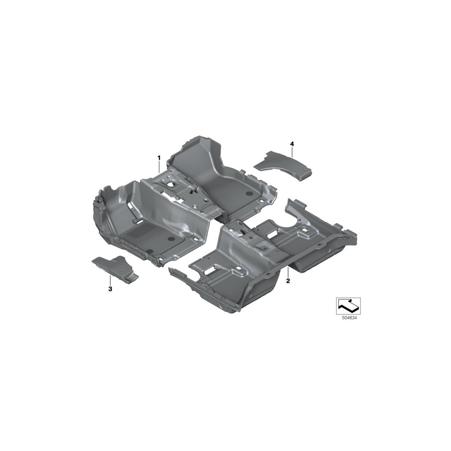 Genuine BMW 51477443142 G20 G21 Insert, Front Right (Inc. 330iX, 318d & 330d) | ML Performance US Car Parts