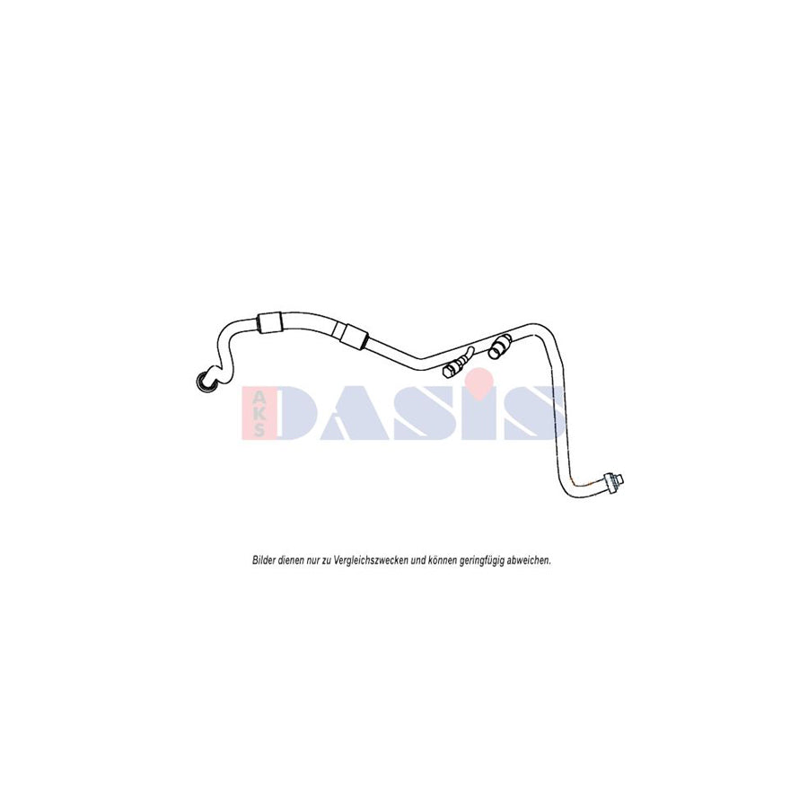 AKS Dasis 885838N High- / Low Pressure Line, Air Conditioning for Ford Focus