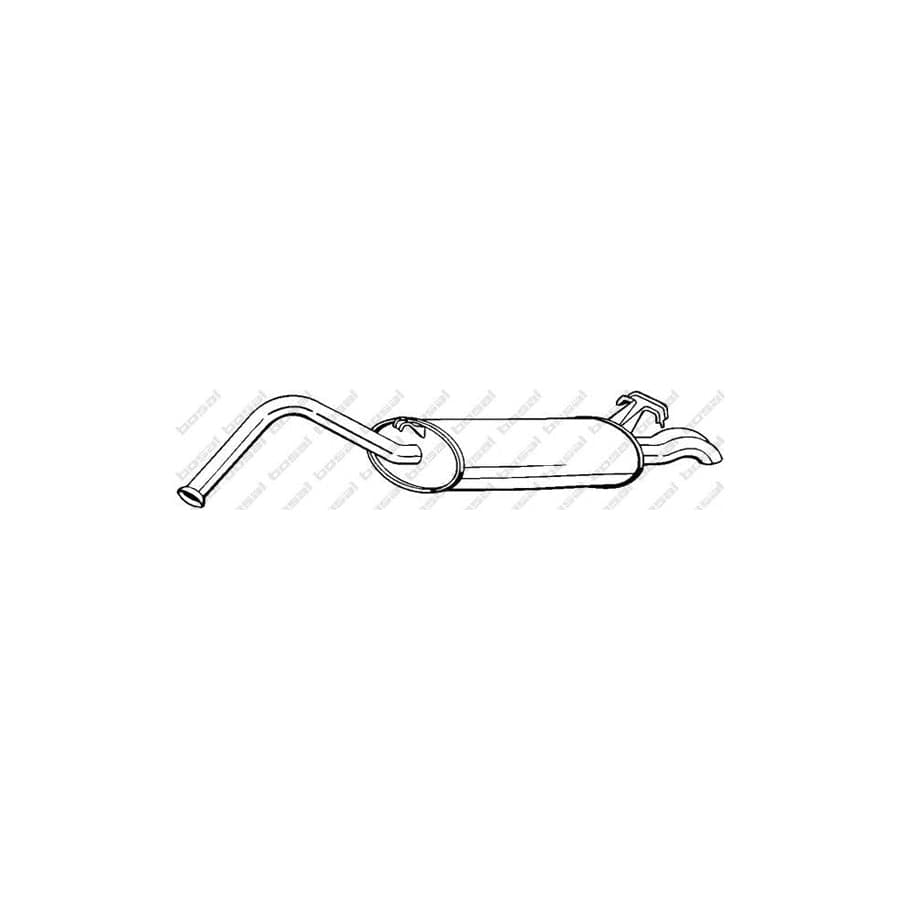 Bosal 278-513 Rear Silencer for Audi A6