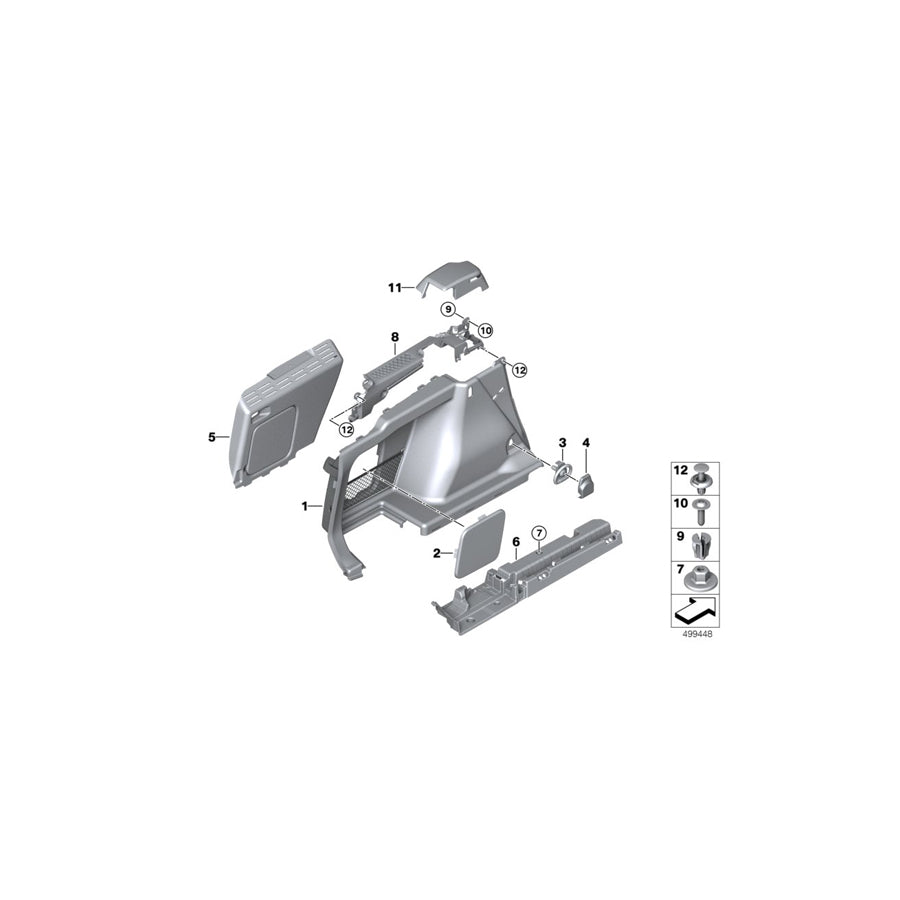 Genuine BMW 07147340742 G02 G01 Expanding Nut (Inc. M340iX, 330i & 320d) | ML Performance US Car Parts