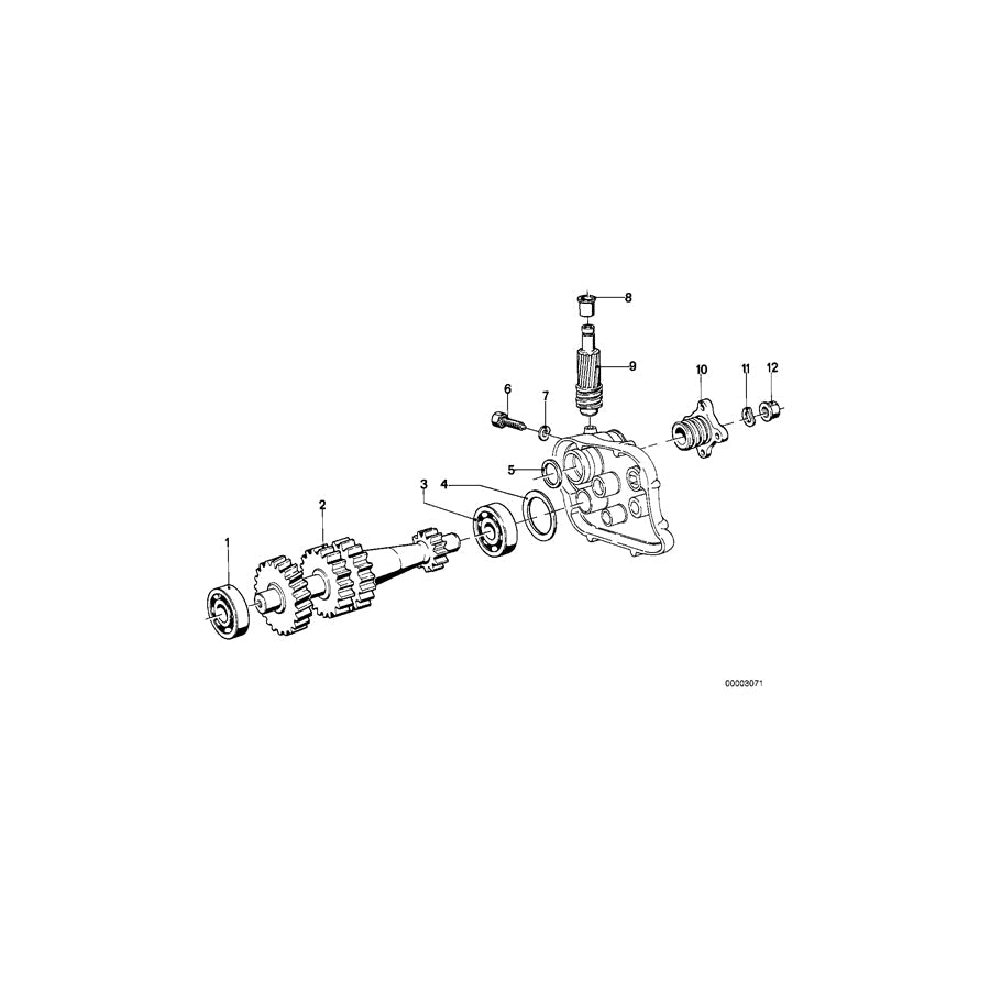 Genuine BMW 23211230057 69-76 Drive Flange (Inc. R60/5, R75/5 & R50/5) | ML Performance US Car Parts