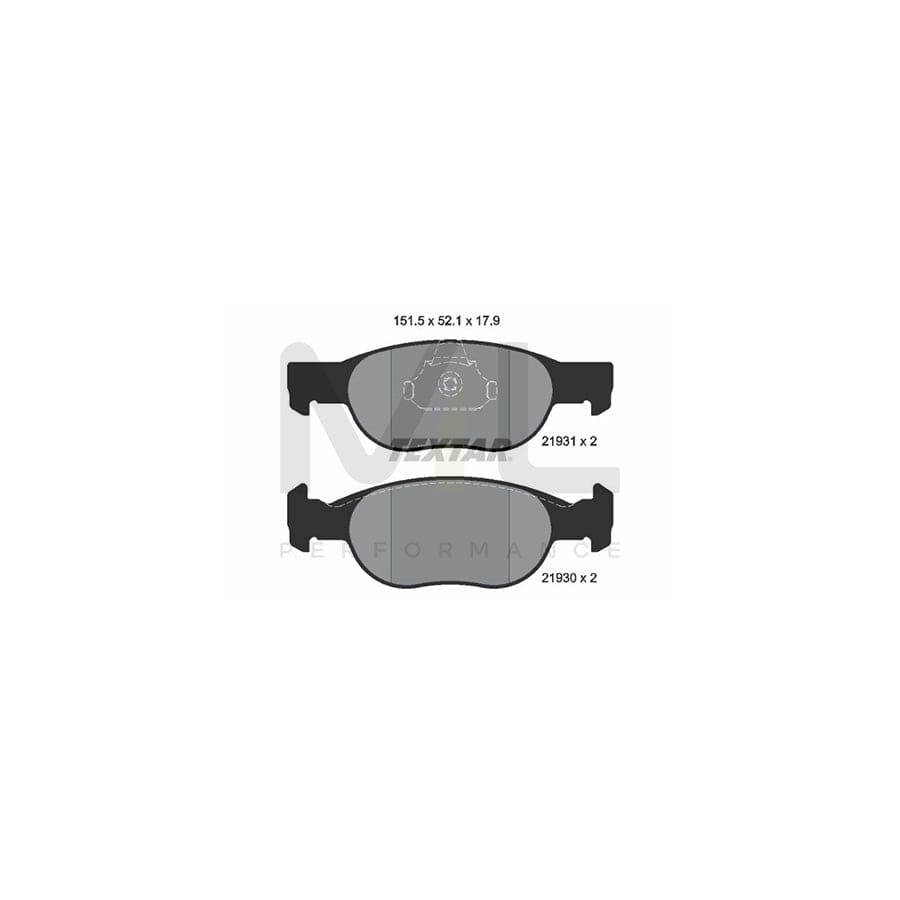 TEXTAR 2193101 Brake pad set for FIAT Punto II Hatchback (188) not prepared for wear indicator | ML Performance Car Parts