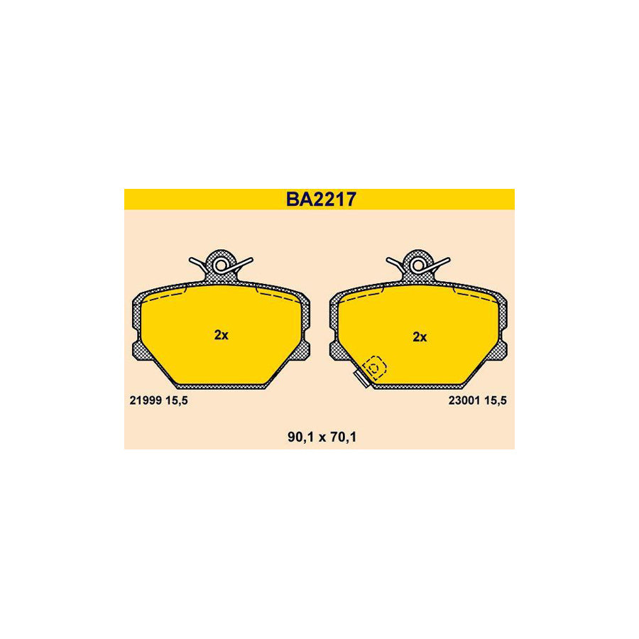 Barum Ba2217 Brake Pad Set