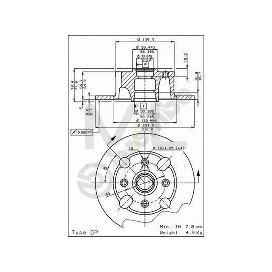 BREMBO 08.2163.08 Brake Disc for ALFA ROMEO ALFASUD Solid, without wheel bearing set | ML Performance Car Parts