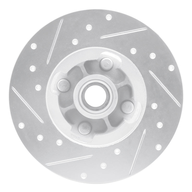 R1 Concepts R1 1978-1987 Chevrolet CHEVETTE Front Right Drilled & Slotted Silver Brake Rotor