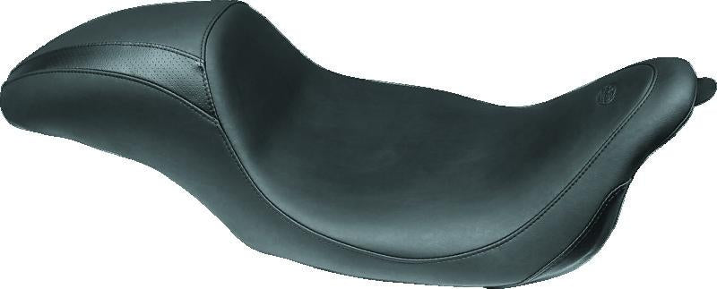 Mustang Motorcycle Mustang 08-21 Harley FL Touring Driver Backrest Kit w/Studs - Black