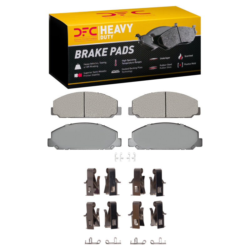DFC 99-24 Chevrolet LCF4500XD Diesel Engine Rear/Front Heavy Duty Pads and Hardware Kit