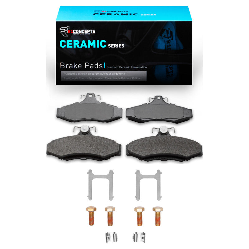 R1 Concepts R1 97-04 Daewoo Nubira Rear Ceramic Pads & Hardware Kit