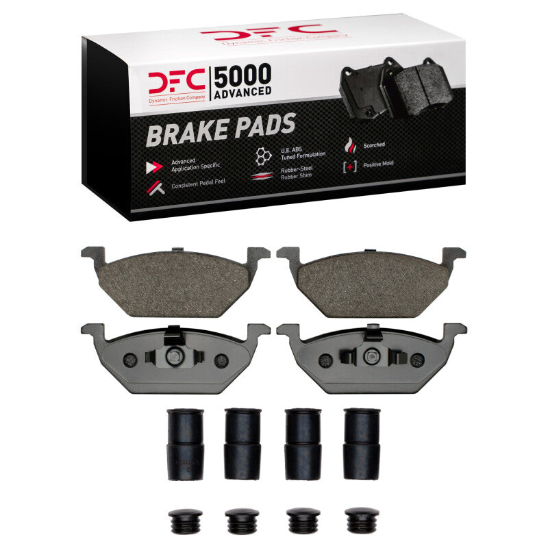 DFC 03-17 Volkswagen LUPO (Mexico) Front 5000 Advanced Ceramic Brake Pads and Hardware Kit