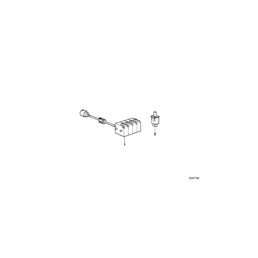 Genuine BMW 61312297027 Roadster Micro Switch Central Locking System (Inc. & Z1) | ML Performance US Car Parts