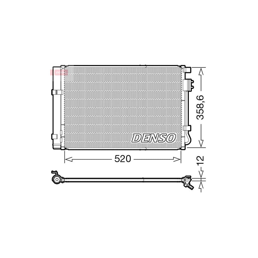 DENSO DCN41011 Air Conditioning Condenser