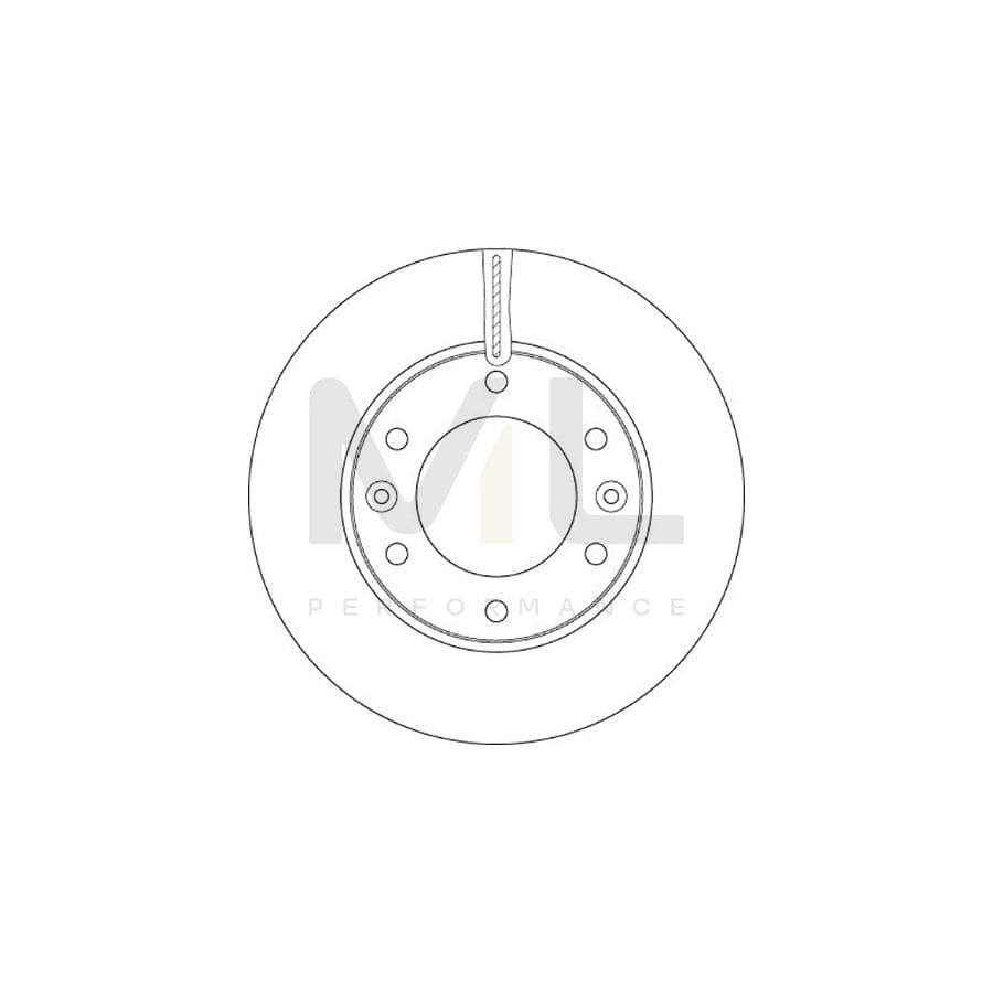 TRW DF6446 Brake Disc for HYUNDAI H-1 Box Vented, Painted | ML Performance Car Parts