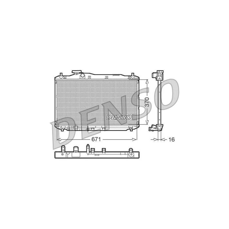 DENSO DRM40005 Engine Radiator for Honda CIVIC