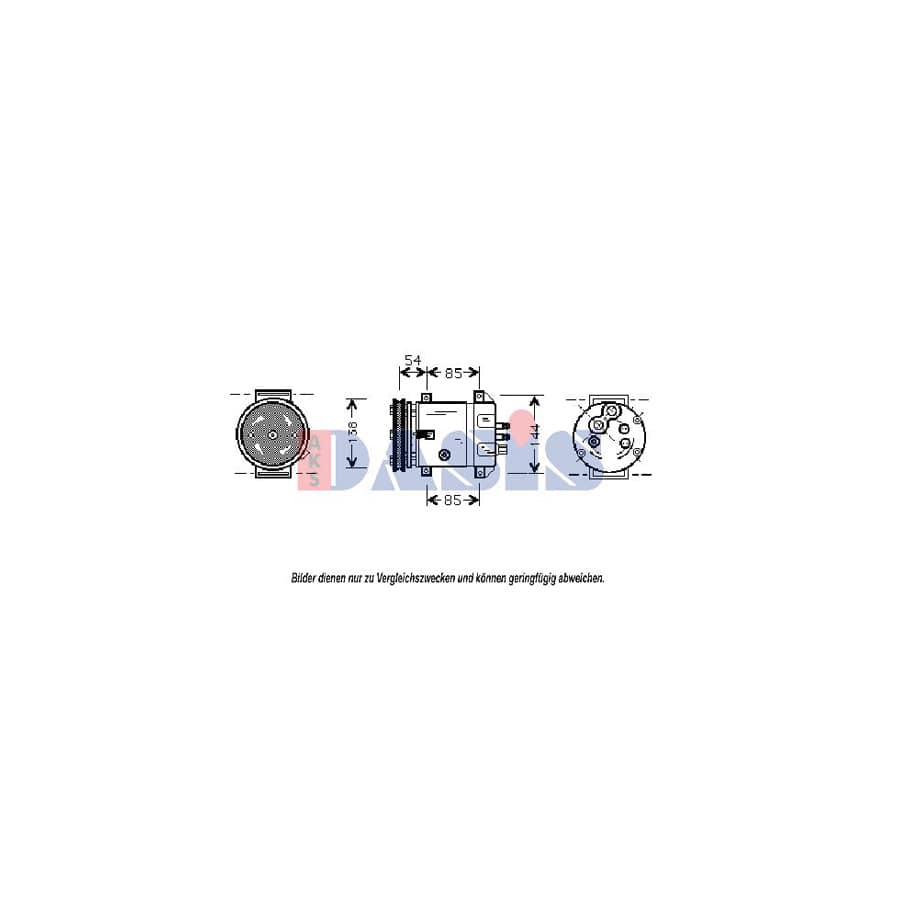 AKS Dasis 850758N Compressor, Air Conditioning