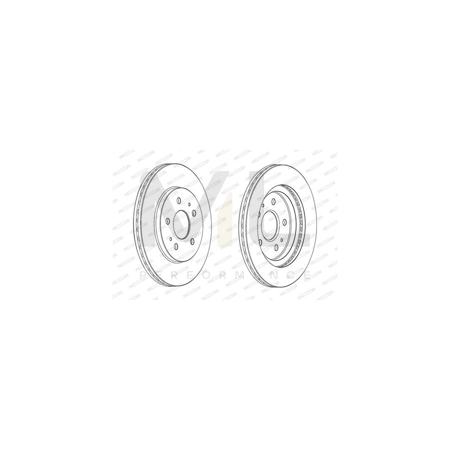 FERODO PREMIER DDF2247C Brake Disc Vented, Coated, without bolts/screws | ML Performance Car Parts