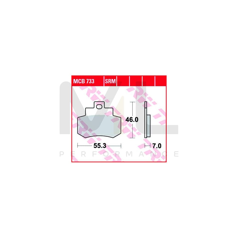 TRW Organic Allround Mcb733 Brake Pad Set | ML Performance Car Parts