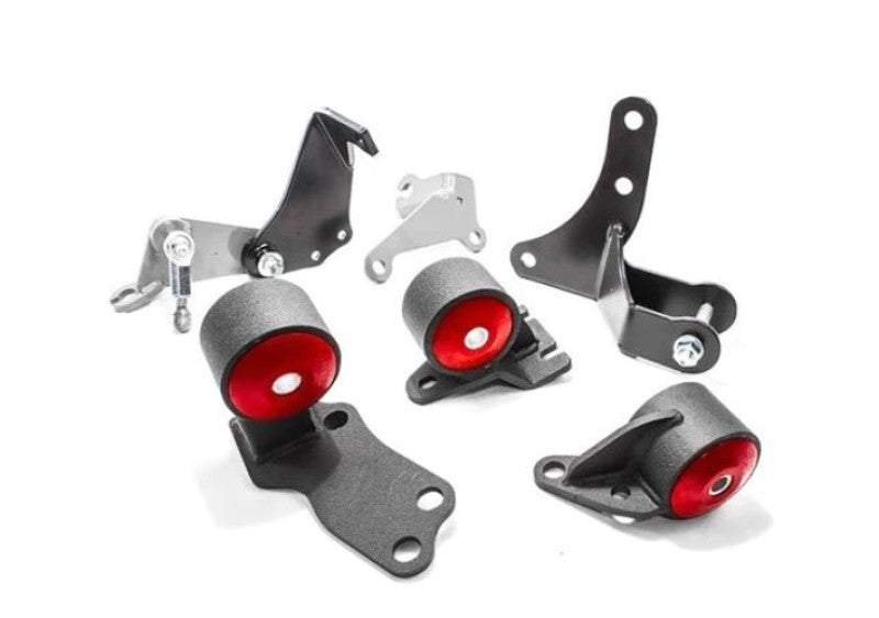 Innovative Mounts Innovative 88-91 Civic D-Series Black Steel Mounts 95A Bushings (Pre 92 Engine Hydro)