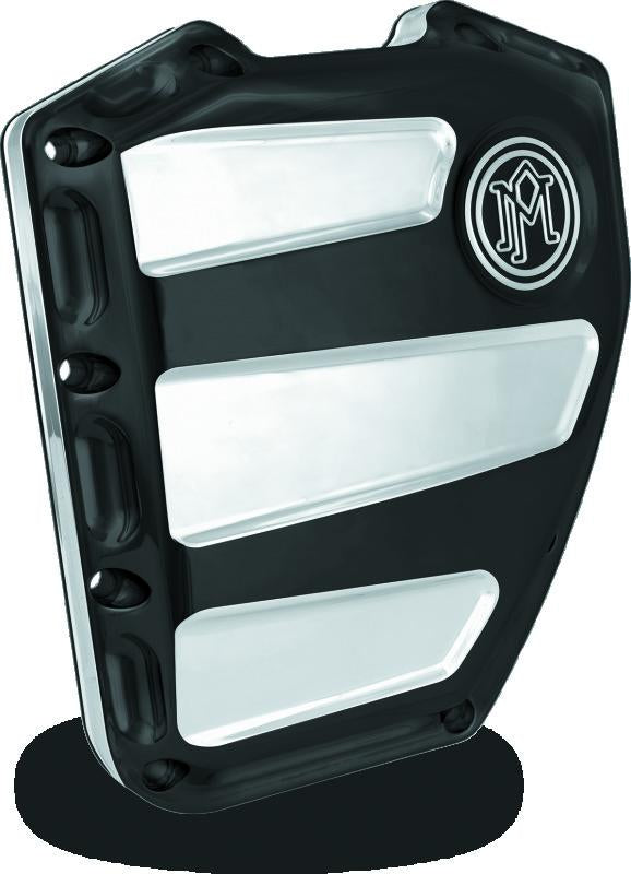 Performance Machine Twin Cam Scallop Timing Cover - Contrast Cut Platinum