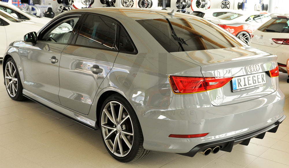Rieger 00088157 Audi 8V A3 Rear Diffuser 9 | ML Performance UK Car Parts