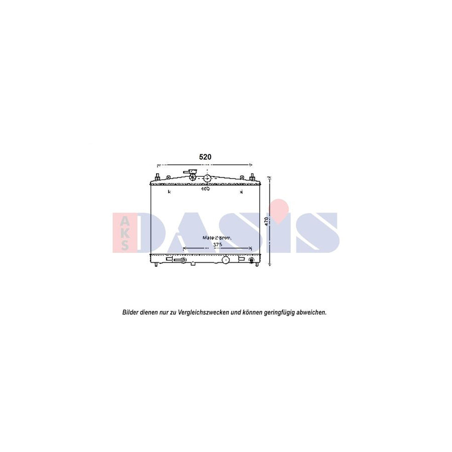 AKS Dasis 358013N Fan, Radiator for Subaru Impreza