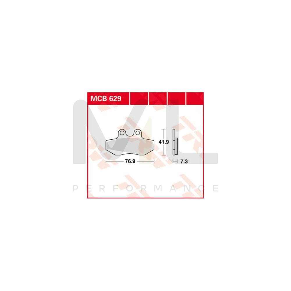 TRW Organic Allround Mcb629 Brake Pad Set | ML Performance Car Parts