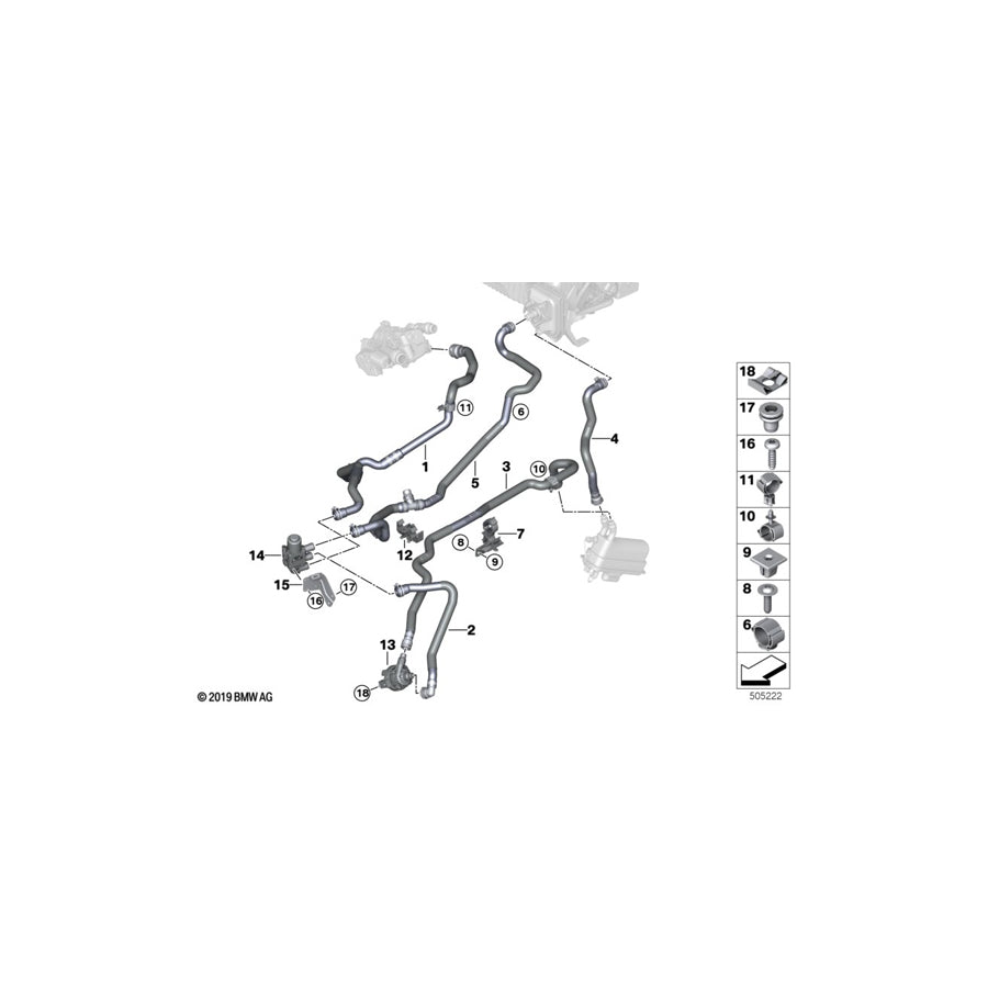Genuine BMW 64219354469 G01 Coolant Hose Fuel Return 1 (Inc. X3 30eX) | ML Performance US