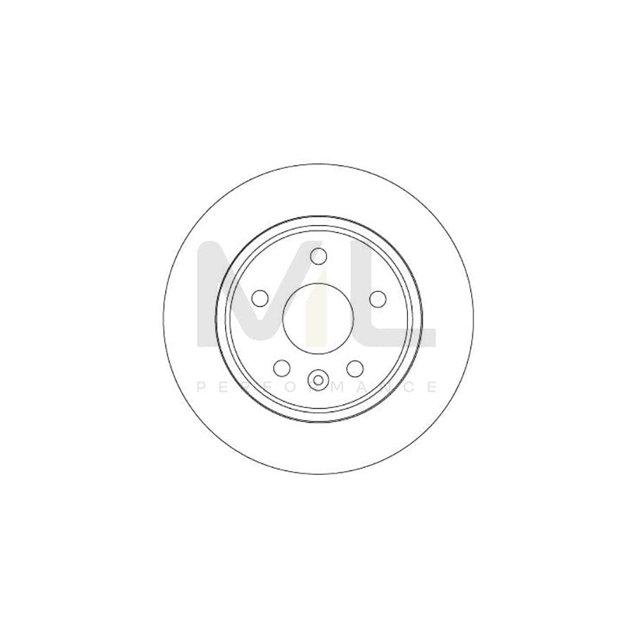TRW DF6846 Brake Disc Solid, Painted | ML Performance Car Parts