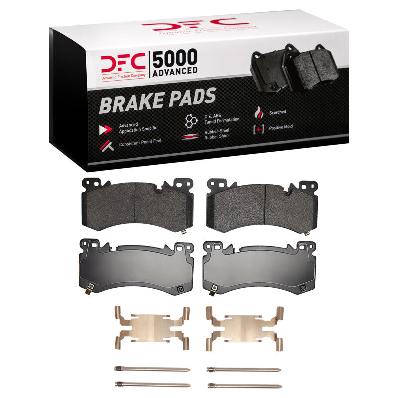 DFC 24-26 Cadillac LYRIQ Front 5000 Advanced Low Metallic Brake Pads and Hardware Kit