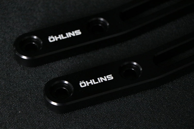 Ohlins Motorcycle USA Ohlins 14-26 Harley FL Touring STX 36 Twin Blackline 13in Blk Reservoir Shocks Min 250lb-Max 575lb