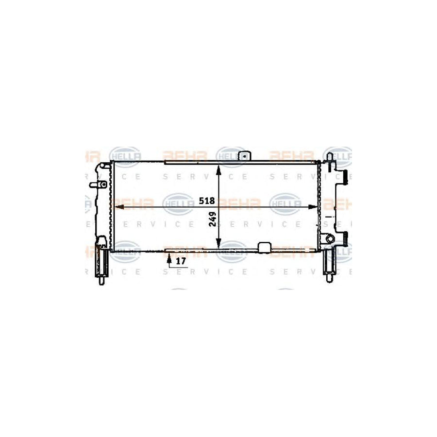 Hella 8MK 376 715-661 Engine Radiator