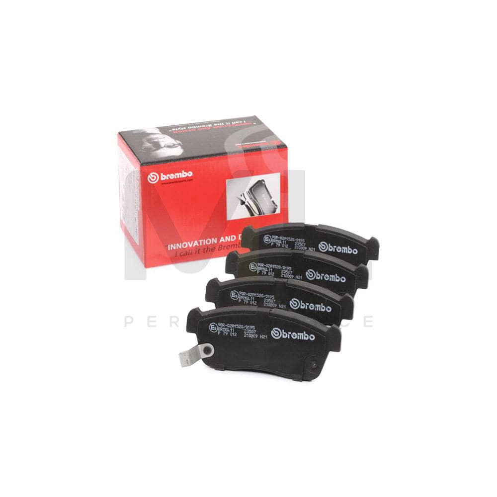 Brembo P 79 012 Brake Pad Set With Acoustic Wear Warning | ML Performance Car Parts