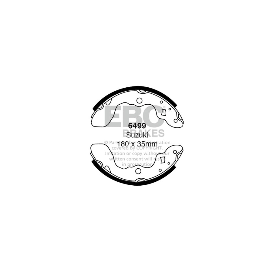 EBC 6499 Suzuki Super Carry Rear Brake Shoes 1 | ML Performance US Car Parts