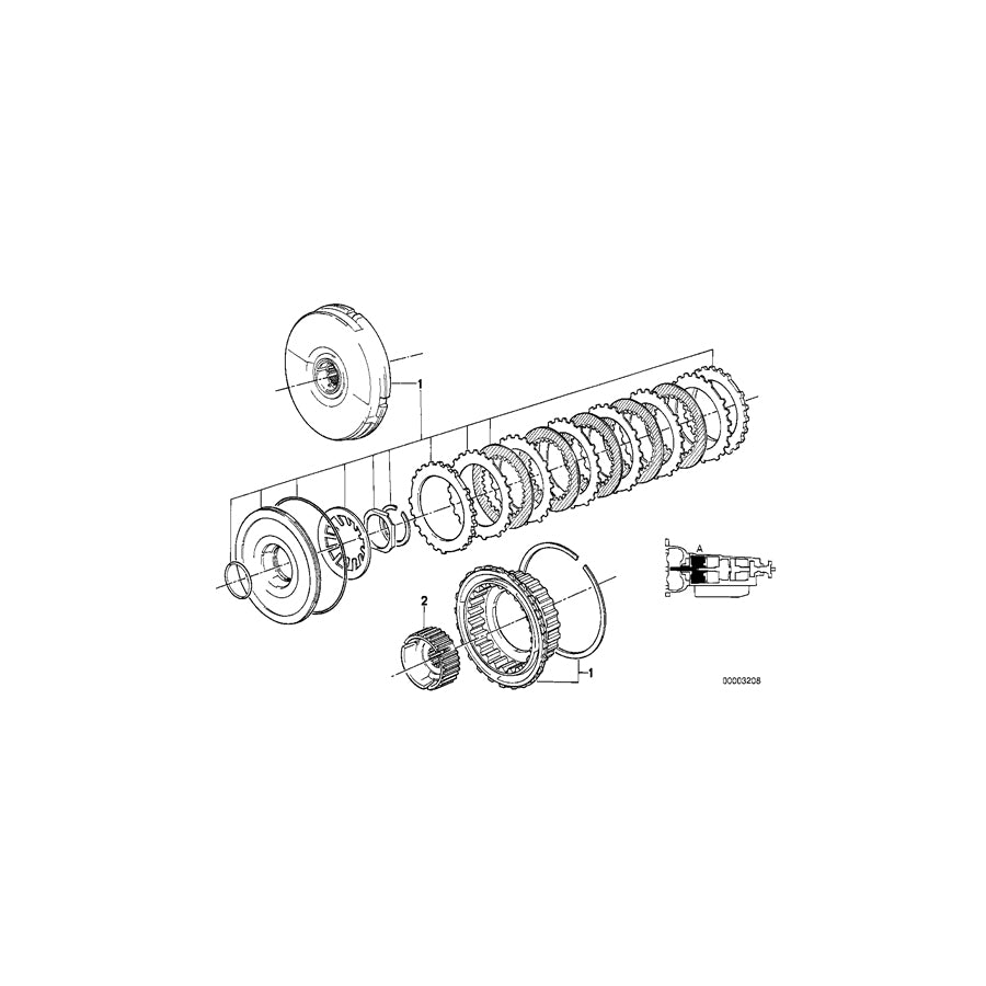 Genuine BMW 24231218457 E30 E34 Clutch (Inc. 318i, 316 & 520i) | ML Performance US Car Parts